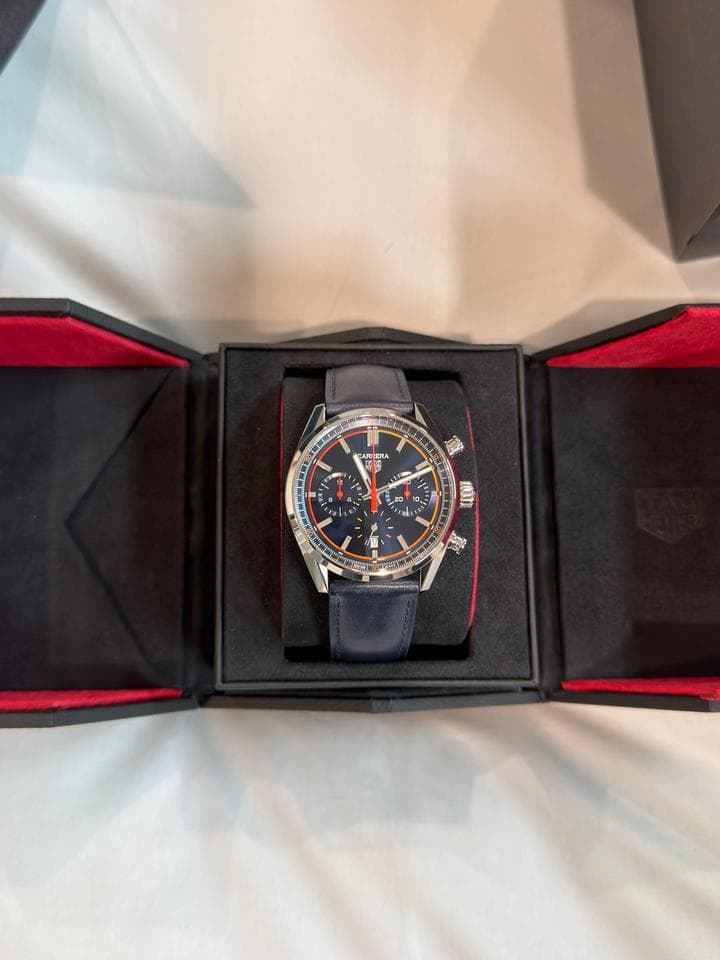 TAG Heuer CarreraChronograph Blue Box included