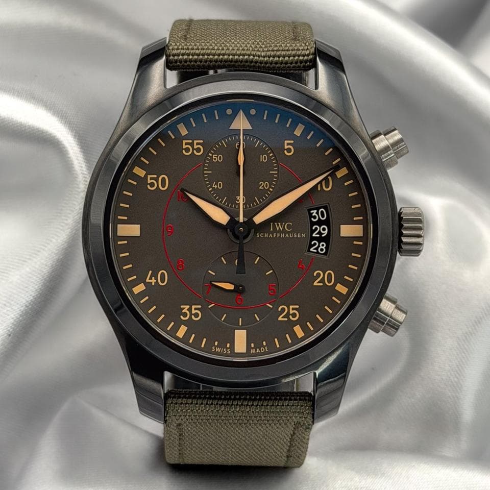 IWC Pilot Chronograph Top Gun MiramarBlack Ceramic 46mm Flyback Automatic