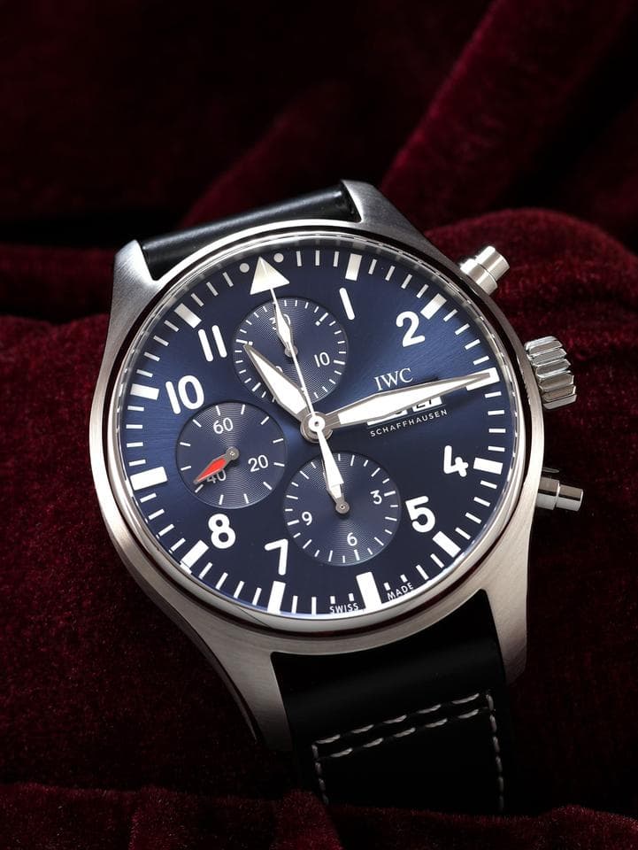 IWC Pilot ChronographPre-Owned Pilot Chronograph "Le Petit Prince" IW3777-17 with box and papers