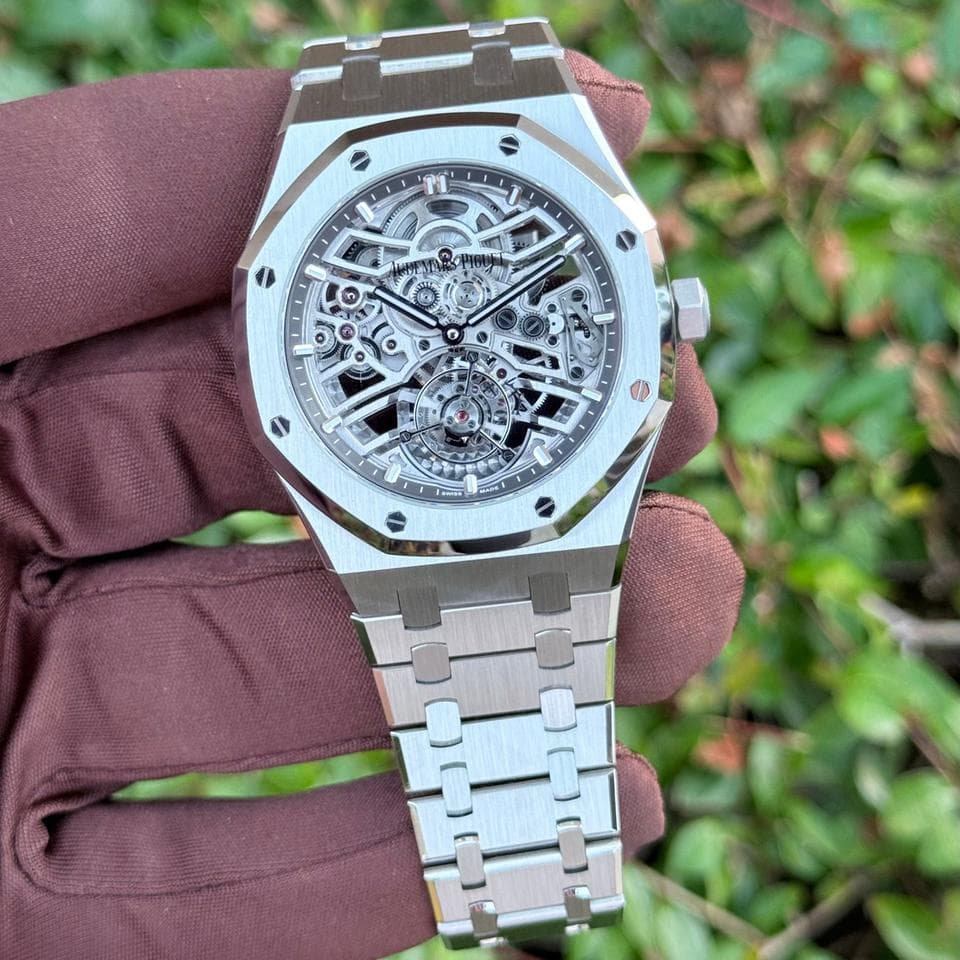 Audemars Piguet Royal Oak TourbillonNEW 2022 26735ST Royal Oak 41mm Flying Tourbillon Openworked Skelly 50th Anniversary