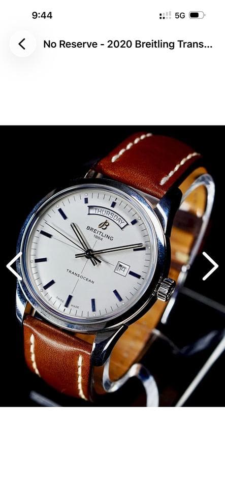Breitling Transocean Day & DateBox and card included