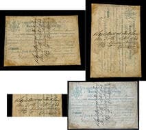 Hudson's Bay Company – One Shilling Sterling Bill of Exchange, 1842 (York Factory Issue No. 453). Scarce HBC bill of...