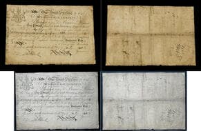 Hudson's Bay Company – One Pound Sterling Bill of Exchange, 1845/1846 (York Factory Issue, No. 418). Scarce HBC bill...