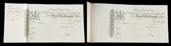 Hudson's Bay Company – Manuscript Bill of Exchange Form, c.1850 (Factory Issue, Unissued). Scarce HBC large-format...