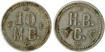 Hudson's Bay Company Ungava District Made Beaver (G245b) Aluminum 10 MB Token. Issued 1920-1941, before the Labrador...