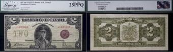 1923 $2 DC-26e #J-833080 Legacy Choice Very Fine-25PPQ - Bronze seal. - A bright example. Estimate: 400 - AND UP CAD