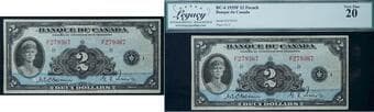 1935 $2 BC-4 #F279367 Legacy Very Fine-20 Estimate: 750 - AND UP CAD