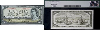 1954 $20 BC-41bA #*AE0031877 Legacy Choice Uncirculated-64PPQ. Scarce replacement especially in this condition. ...