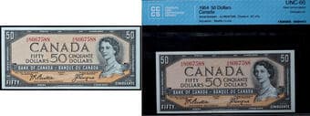 1954 $50 BC-42a #AH8067588 CCCS Superb Gem Uncirculated-66. Estimate: 500 - AND UP CAD