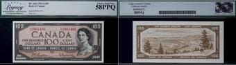 1954 $100 BC-43b #BJ2861490 Legacy Choice About Uncirculated-58PPQ Estimate: 125 - AND UP CAD