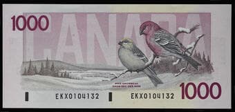 1988 $1000 BC-61aA #EKX0104132 Legacy Superb Gem Uncirculated-67PPQ. A superb replacement example of the final $1000...