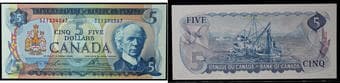 Ascending; 1972 $5 BC-48b #SZ1234567 Original Crisp Uncirculated or better. Estimate: 1000 - AND UP CAD