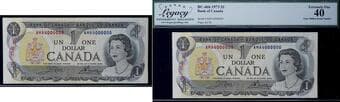 Million; 1973 $1 #AMA4000000 Legacy Extra Fine-40 Estimate: 200 - AND UP CAD