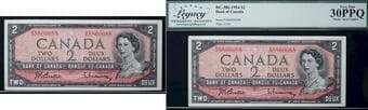 Radar; 1954 $2 BC-38b #AR8800088 Legacy Choice Very Fine-30PPQ Estimate: 50 - AND UP CAD