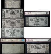 Collection of Henry's Bank Notes (1837 Issue). An exceptional and highly collectible group of four notes from Henry's...