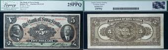 The Bank of Nova Scotia 1924 $5 #2146484 CH-550-32-02 Legacy Choice Very Fine-25PPQ Estimate: 550 - AND UP CAD