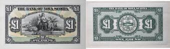 The Bank of Nova Scotia; 1930 £1 CH-550-38-04-02FP & BP. Superb Proof example. Estimate: 1000 - AND UP CAD