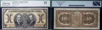 La Banque Provinciale du Canada 1928 $10 #M193213 CH-615-14-16 Legacy Choice Very Fine-25 Estimate: 500 - AND UP CAD