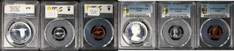 1967 Partial Set; includes 1967 1¢ PL66RD, 1967 10¢ PL66CAM, 1967 $1 PL66DCAM - All three coins PCGS graded and...