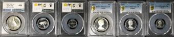 1967 Partial Set - A highly attractive three-coin partial Proof set from 1967, consisting of the 10 Cents (PR66 Cameo),...