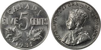 1931 5¢ PCGS Choice Mint State-64. This is a scarce date in high grade, especially at the Choice Uncirculated level...