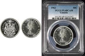1962 50¢ PCGS Splendid Gem Proof-Like-68DCAM. A superbly preserved example exhibiting extraordinary mirrored fields...