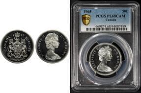1965 50¢ PCGS Splendid Gem Proof-Like-68DCAM. A superbly preserved example exhibiting extraordinary mirrored fields...