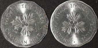 Test Token - RARE. Totally unlike anything listed in Charlton. Unlisted and presumably very rare. Roughly 26...