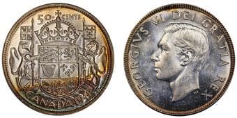 1943 10¢ PCGS MS65. Nice and Attractive eye appeal. Estimate: 150 - AND UP CAD