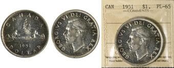 1951 $1 "SWL" ICCS PL65 - A premium Proof-Like example of this popular and scarce variety, featuring the desirable...