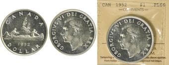 1952 $1 "NWL" ICCS PL66 Fully brilliant and lustrous. Estimate: 400 - AND UP CAD
