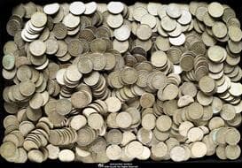 日本 百円銀貨ロット Lot of 100Yen Silver 約4.75kg 国内送料別途1000円 計約1000枚組 約1000pcs...