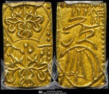 日本 天保一分判金 Tenpo 1Bu-Ban-Kin 天保8年~安政5年(1837~58) JNDA09-39 Fr-30 KM-C20a (2.8g) ...