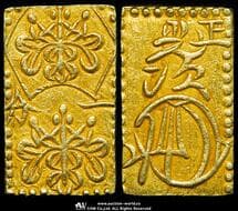 日本 安政一分判金 Ansei 1Bu-Ban-Kin 安政6年(1859~) JNDA09-40 Fr-31 KM-C20b ハネ分(2.28g) ...