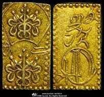 日本 文政二分判金(草文二分) Soubun 2Bu-Ban-Kin 文政11~天保3年(1828~32) JNDA09-26 Fr-19...