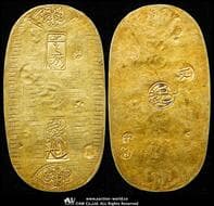 日本 元文小判金 Genbun Koban-Kin 元文元年~文政元年(1736~1818) JNDA09-19 Fr-13 KM-C22...