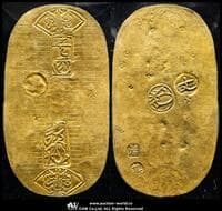 日本 元文小判金 Genbun Koban-Kin 元文元年~文政元年(1736~1818) JNDA09-19 Fr-13 KM-C22 (清甚)...