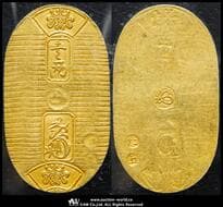 日本 万延小判金 Man-en Koban-Kin 万延元年~慶応3年(1860~67) JNDA09-23 Fr-17 KM-C22d...