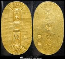 日本 万延小判金 Man-en Koban-Kin 万延元年~慶応3年(1860~67) JNDA09-23 Fr-17 KM-C22d...