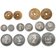 RHODESIA&NYASALAND ローデシア・ニアサランド連邦 Proof Set 1955 KM-PS2(KM-7a,6a,5a,4a,3a,2,1)...