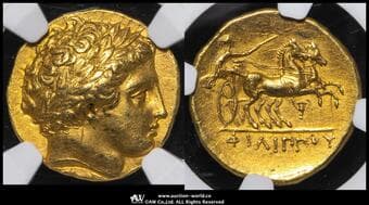 Kingdom of Macedon マケドニア王国 AV Stater Philip II フィリッポス2世 359~336BC...