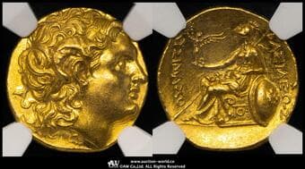 Kingdom of Thrace トラキア王国 AV Stater Lysimachus リシマコス 305~281BC...