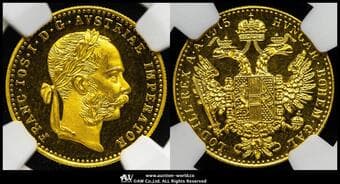 AUSTRIA Franz Josef I フランツ・ヨーゼフ1世(1848~1916) Restrike Ducat 1915 Fr-494 KM-2267...