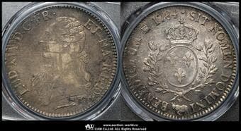 FRANCE Louis XVI ルイ16世(1774~92) Écu de Bearn 1784(COW) Dav-1334 Gad-356a KM-572...