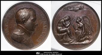 FRANCE Napoleon I ナポレオン1世(1802~15) Bronze Medal 1815-Dated Bramsen-1710...