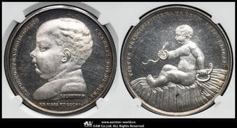 FRANCE Napoleon II ナポレオン2世(1815) AR Medal 1811-Dated Bramsen-1108 by Schmidt...