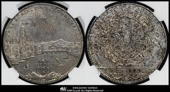 GERMANY Frankfurt フランクフルト Taler 1772PCB Dav-2226 KM-251 都市の景観と神の目/紋章 NGC-MS61 AU
