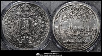 GERMANY Nurnberg ニュルンベルク Taler 1631 Dav-5650 KM-111 フェルディナンド2世/都市の景観 ...