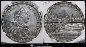 GERMANY Regensburg レゲンスブルク Taler 1766 Dav-2622 KM-406 ヨーゼフ2世/都市の景観 NGC-AU...