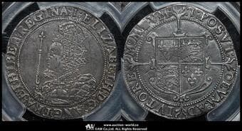 GREAT BRITAIN Elizabeth I エリザベス1世(1558~1603) 1/2Crown ND(1601~02) S-2583 KM-6 N-2013 m/m.1 7th...